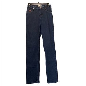 Twenty X Straight Leg Cut Dark Blue Jeans